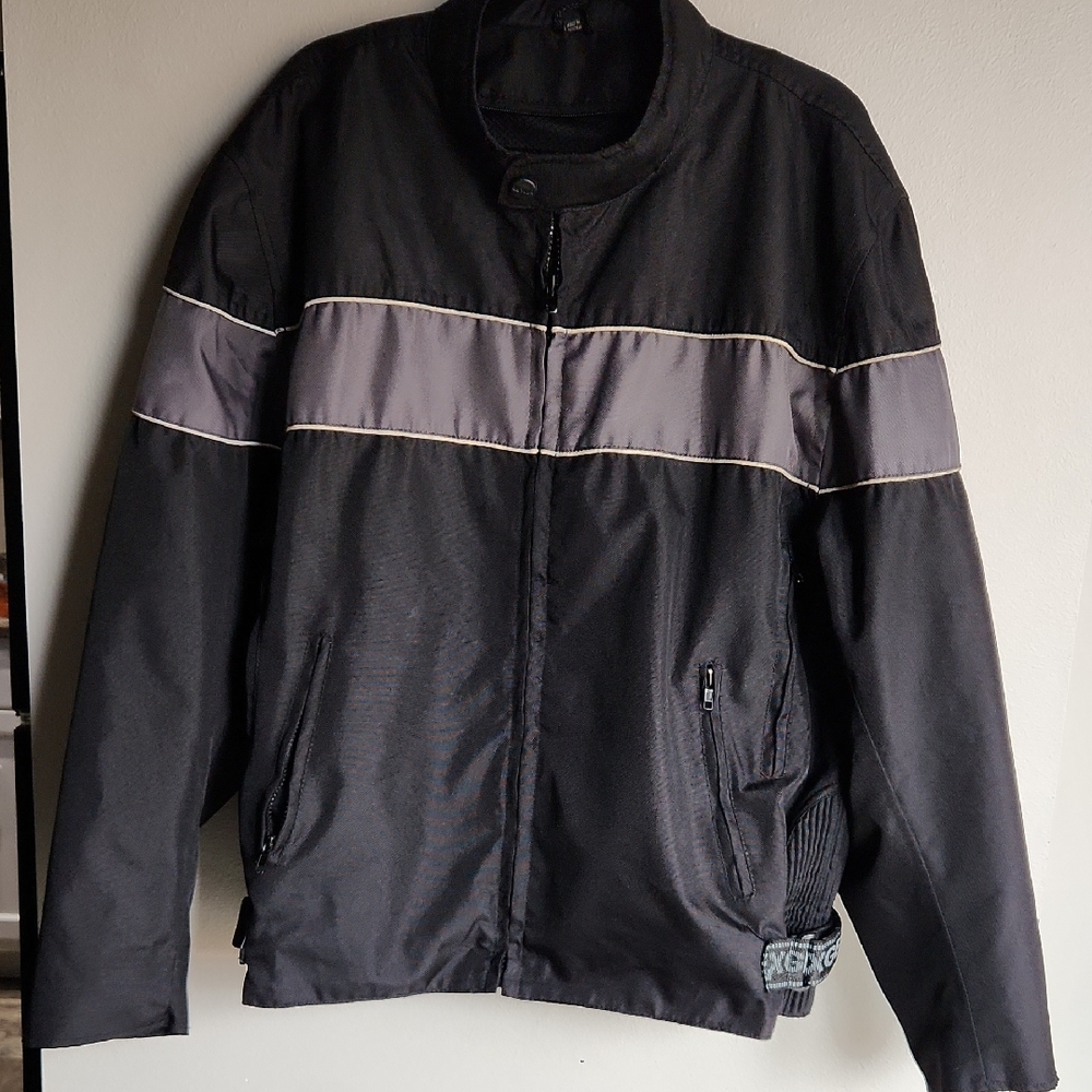 Nexgen Stylish Black and Gray Windbreaker for Men